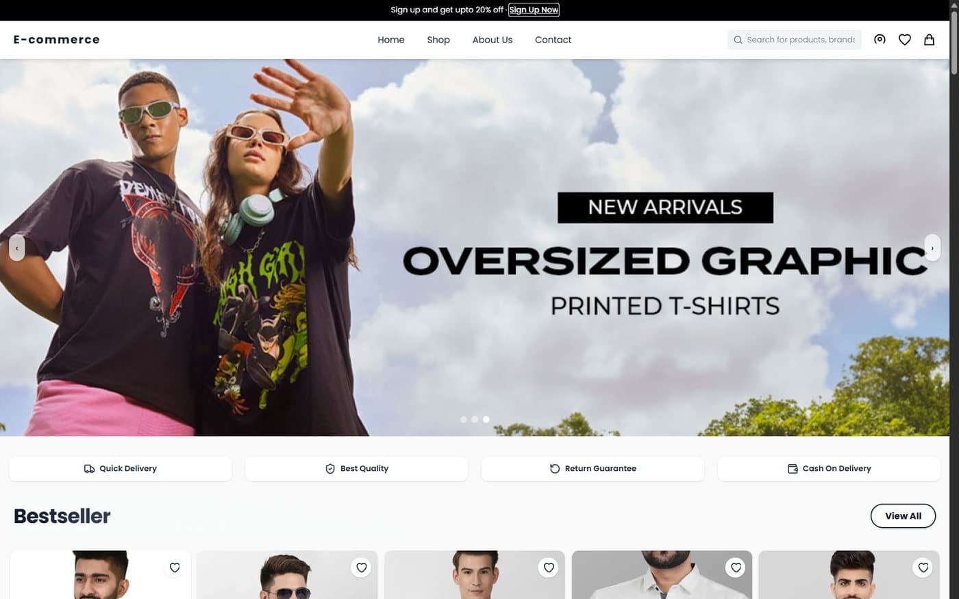 E-Commerce Platform — hero