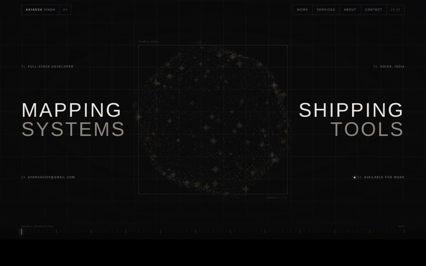 This Portfolio — hero