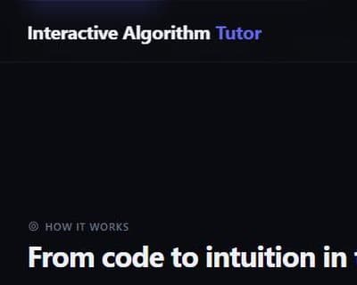Interactive Algorithm Tutor — thumb