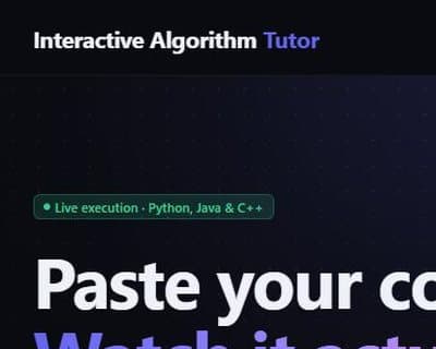 Interactive Algorithm Tutor — thumb